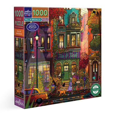 eeBoo Fall in Brooklyn 1000 Piece Puzzle