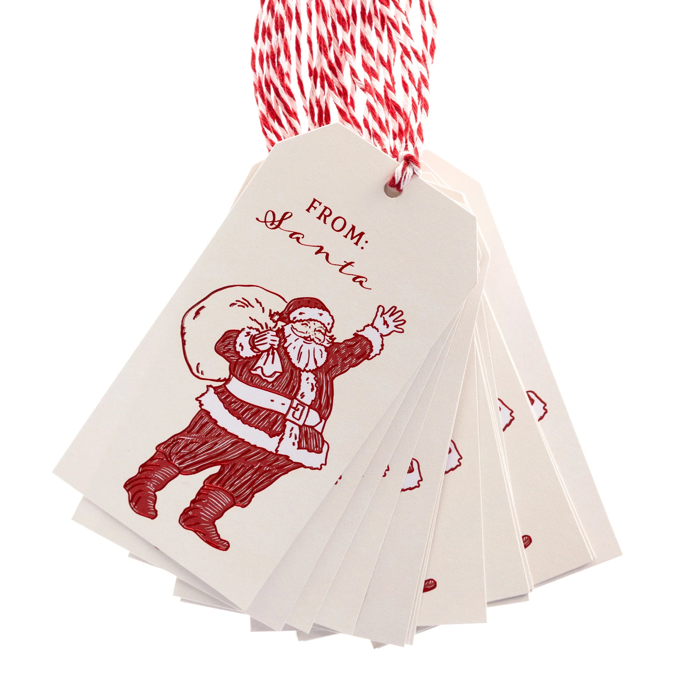 GRPH Santa Holiday Gift Tags