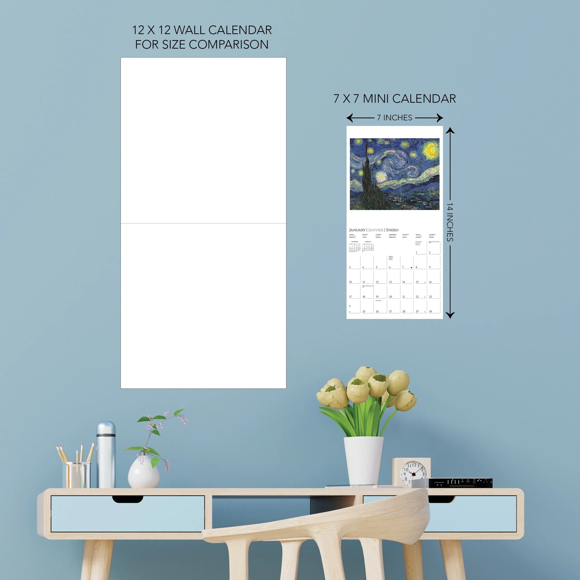 GRPH Vincent van Gogh 2027 Mini Wall Calendar