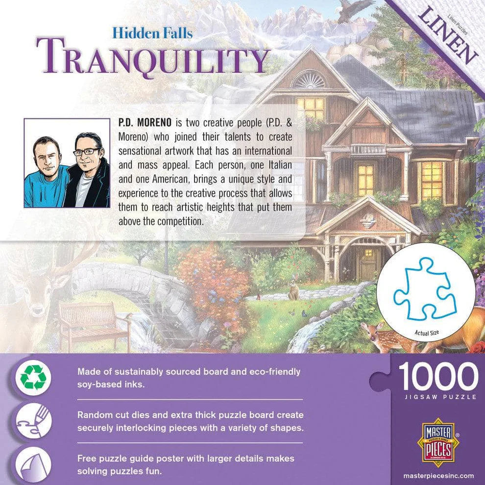 Hidden Falls 1000 Piece Tranquility Puzzle