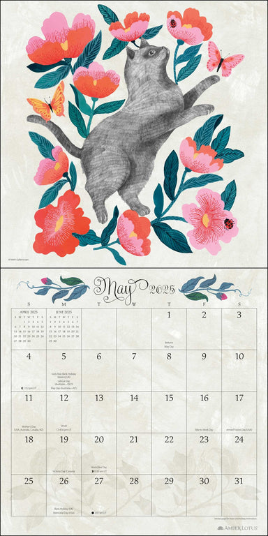 Flora & Fauna 2025 Wall Calendar    