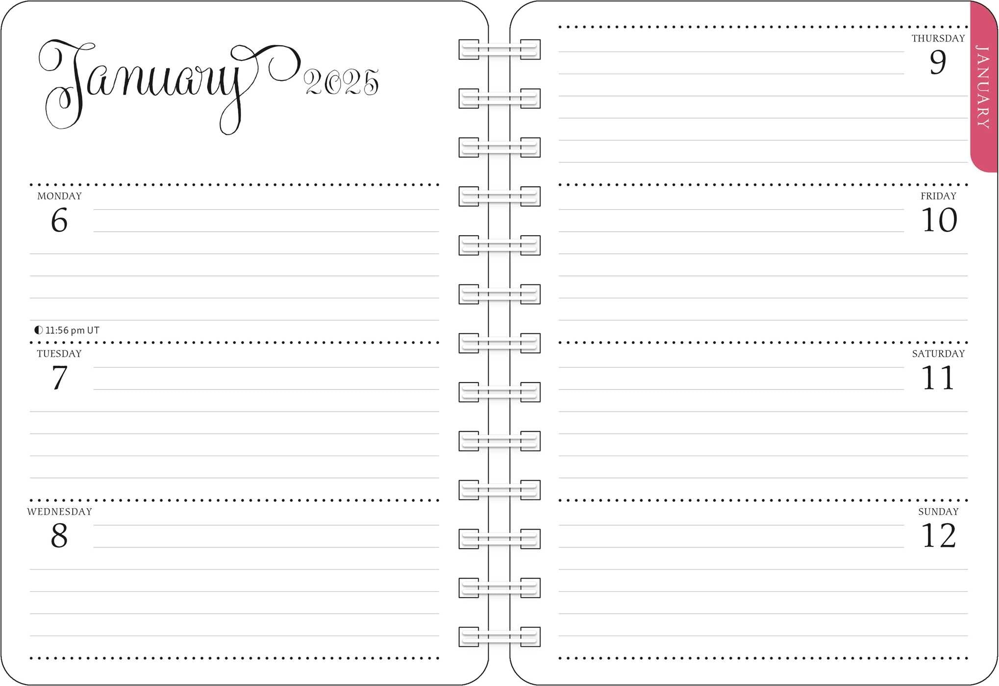 Flora & Fauna 2025 Weekly Planner    