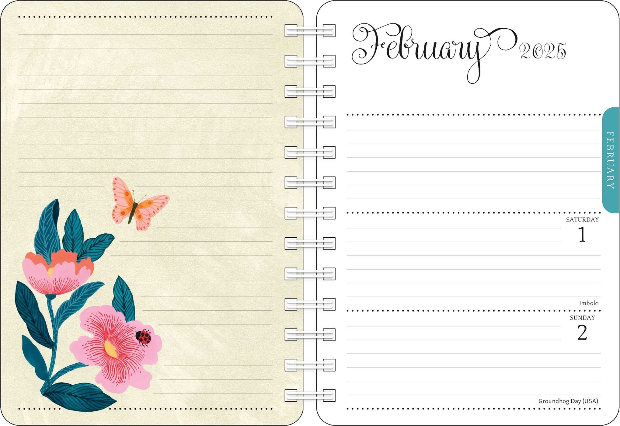 Flora & Fauna 2025 Weekly Planner    