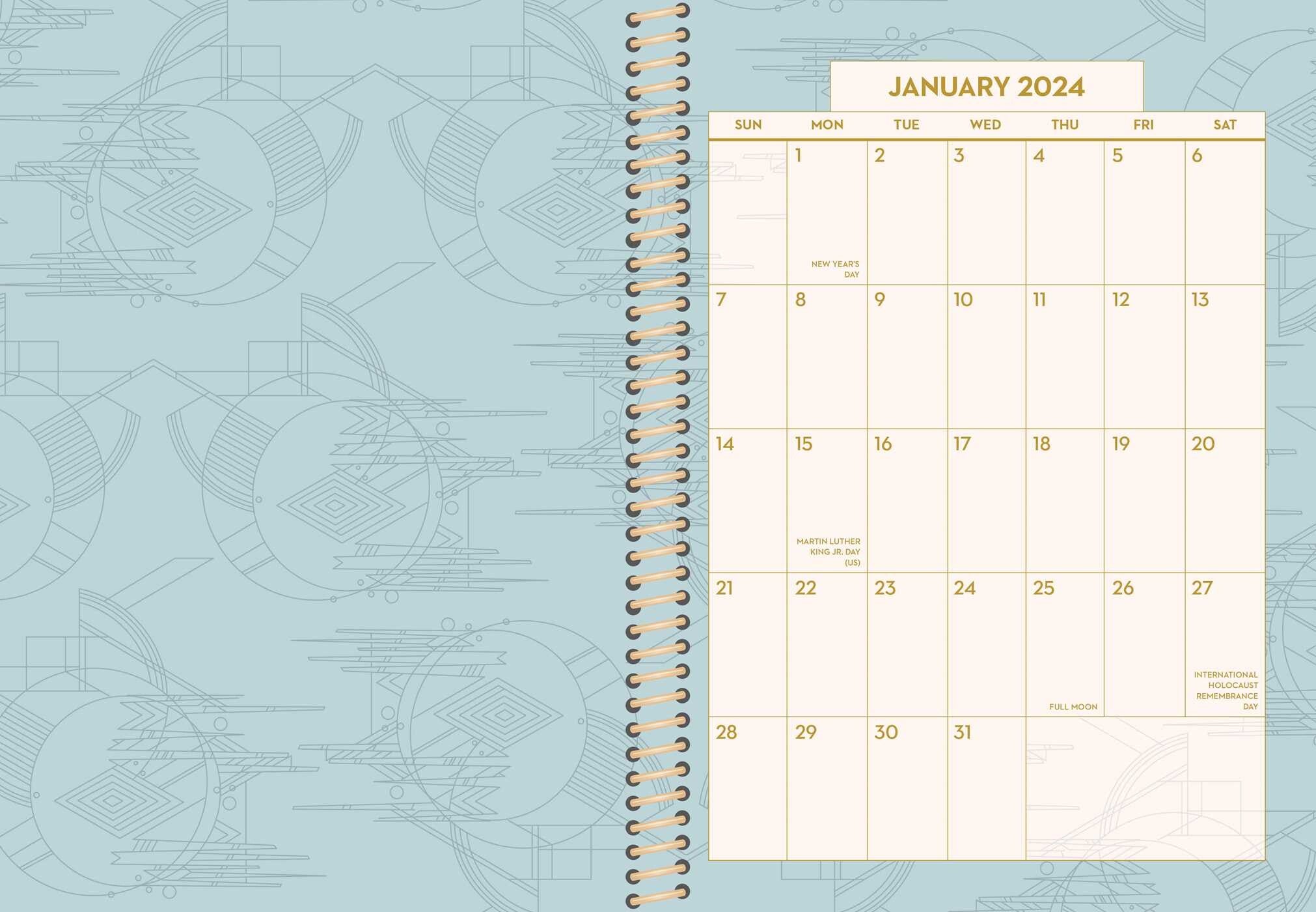 Frank Lloyd Wright Collection 2024 Planner    