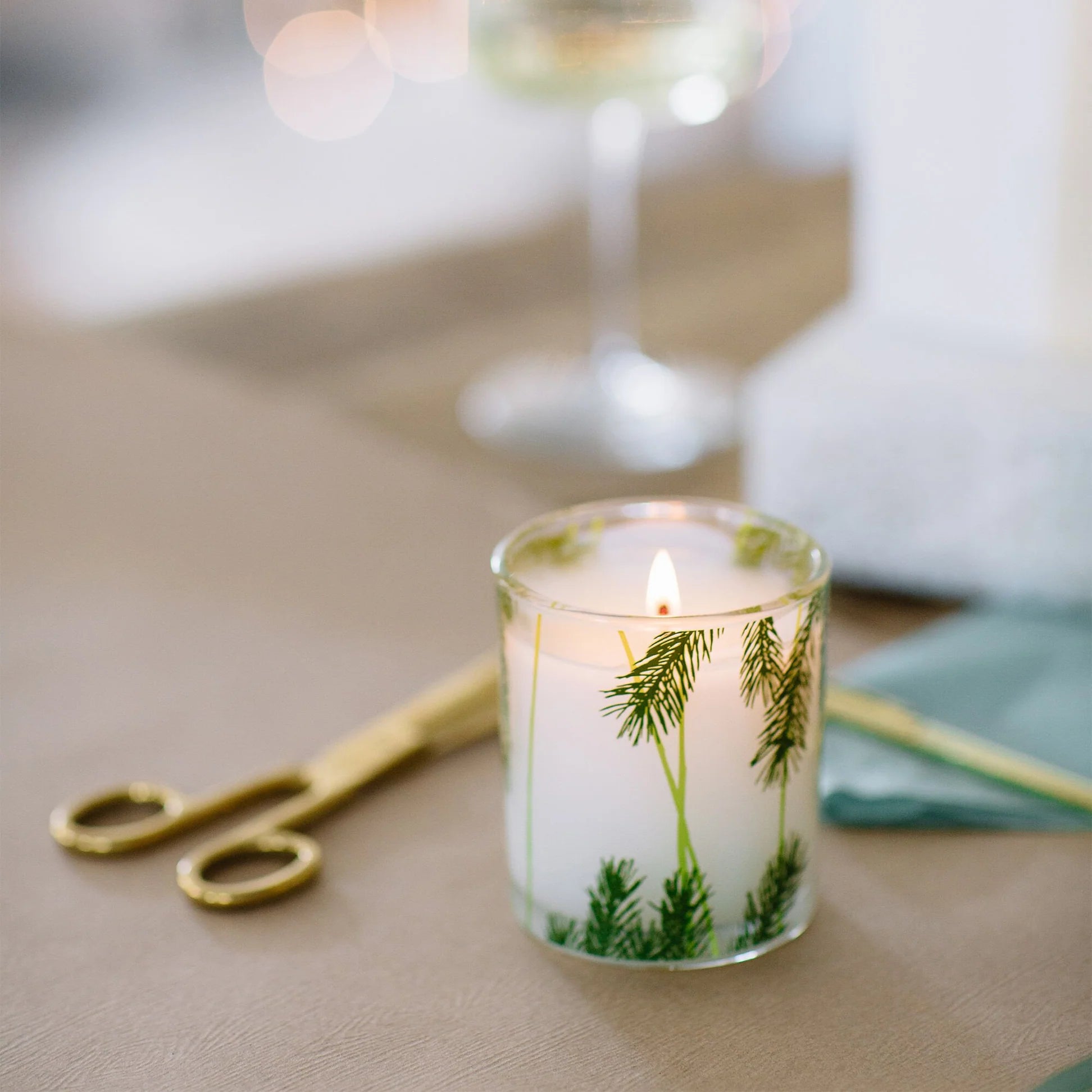 Thymes Frasier Fir Pine Needle Glass Candle