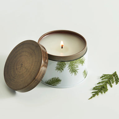 Thymes Frasier Fir Candle Pine Branch Tin