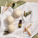Thymes Frasier Fir Wool Dryer Balls & Laundry Fragrance Oil Set