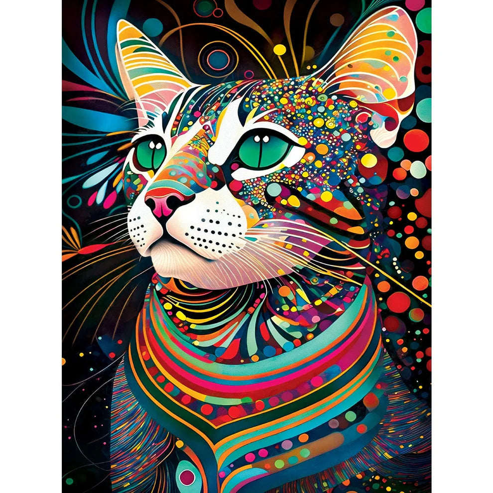 Black Cat Prismatic Peggy 300 Piece Large Format Puzzle
