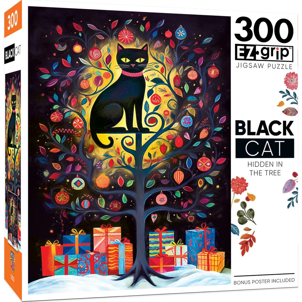 Black Cat Hidden In The Tree 300 Piece Large Format Puzzle