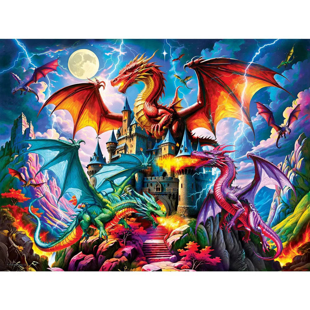 Triad of Fire 300 Piece Glow In The Dark Large Format Puzzle