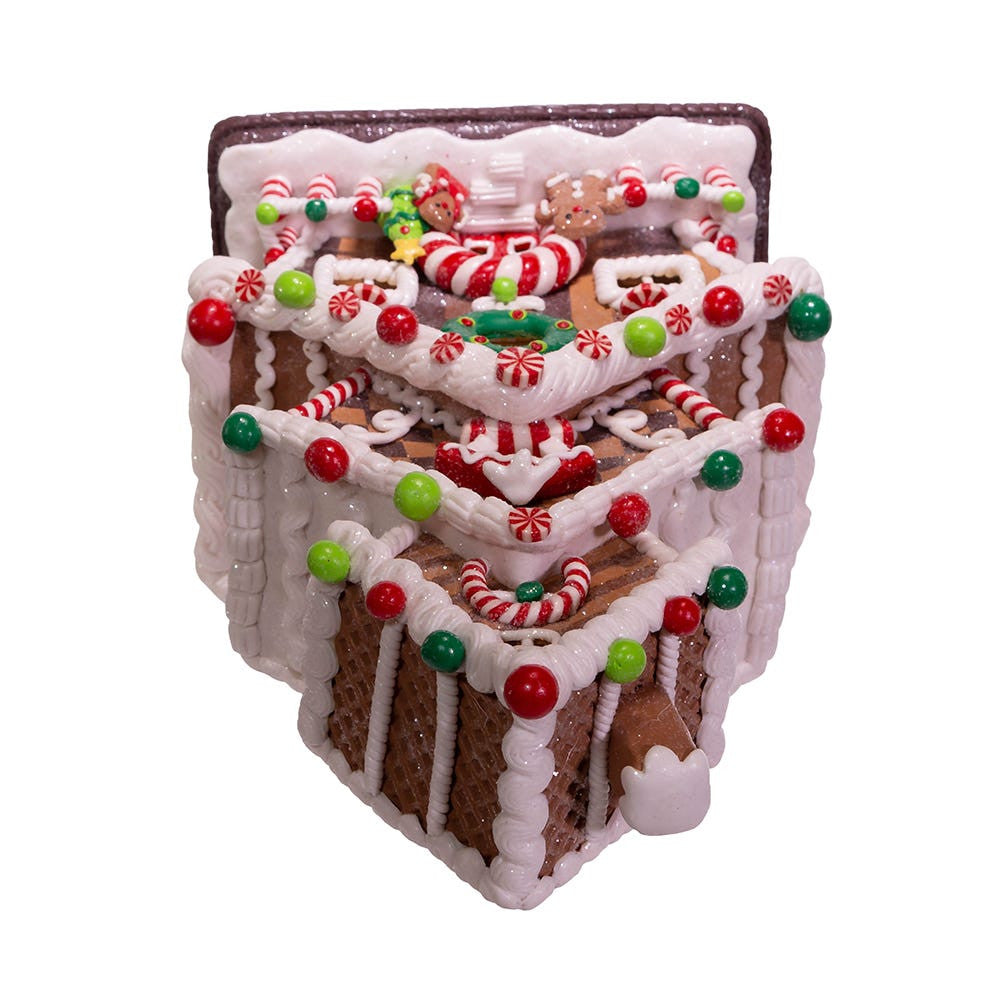 Gingerbread Cookie 3-Layer LED House