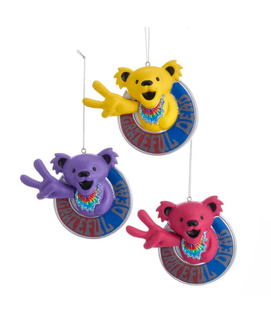 Grateful Dead™ Peace Bear Ornament - (Single) Various Colors