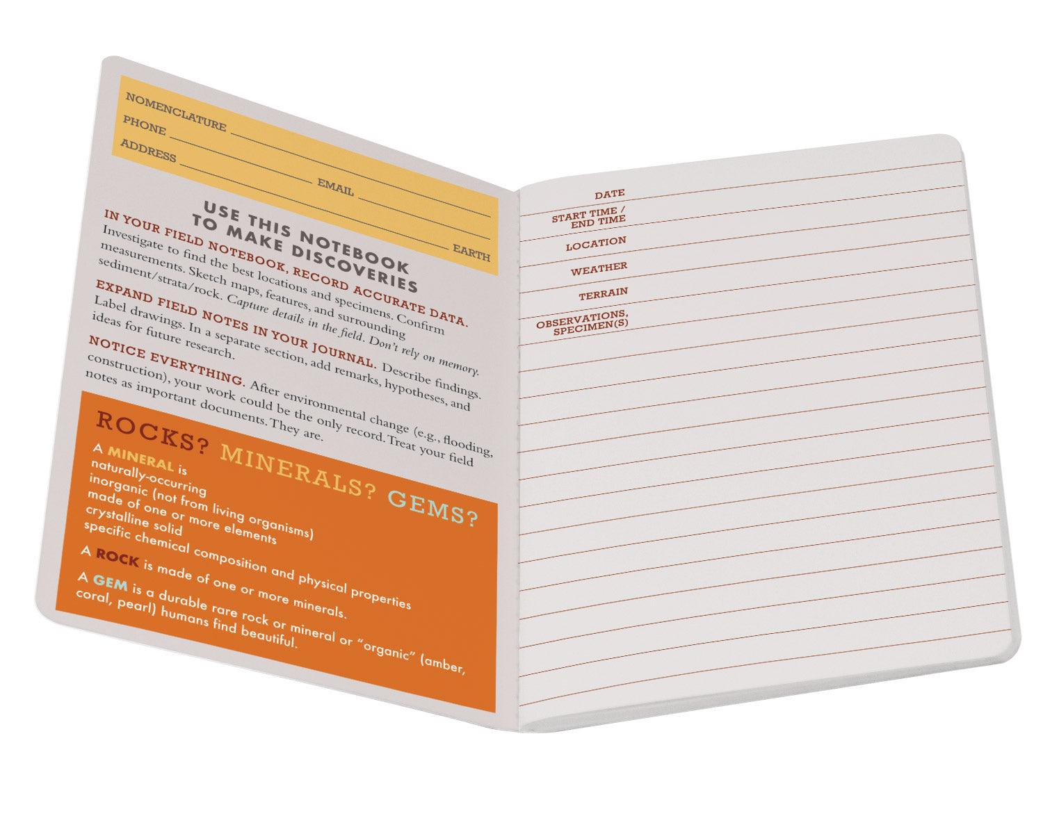 UPG Geology Field Notebook