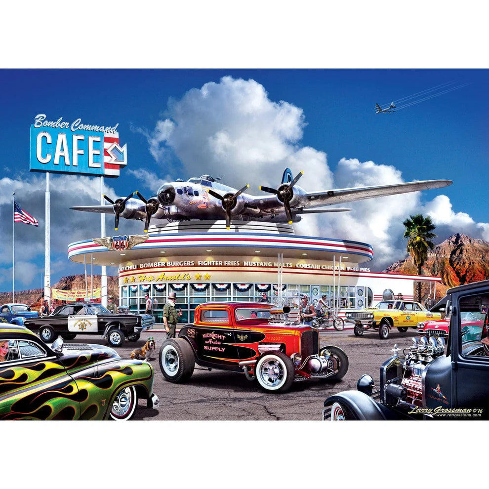 Bomber Command Cafe 1000 Piece Cruisin' Route 66 Puzzle