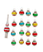 Early Years 30mm Glass Ornaments with Tree Topper - Box Set of 17