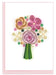 Flower Bouquet - Blank Quilling Enclosure Card    