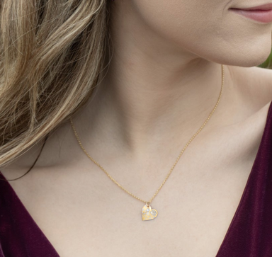 Holly Yashi Budding Heart Pendant - Gold