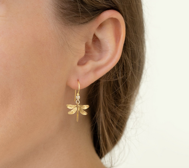 Holly Yashi Dragonfly Dreams Earrings - Gold