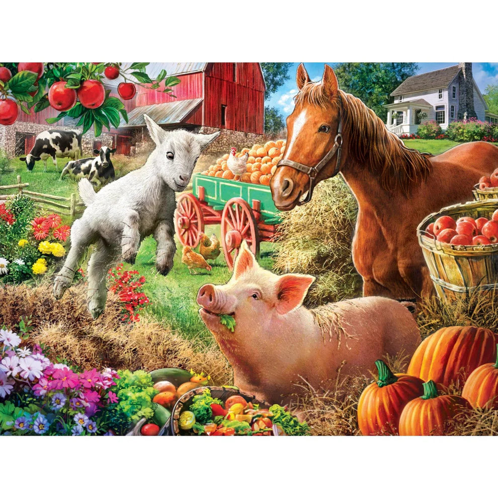 Pumpkin Patch Pals - Green Acres 300 Piece Large Format Puzzle