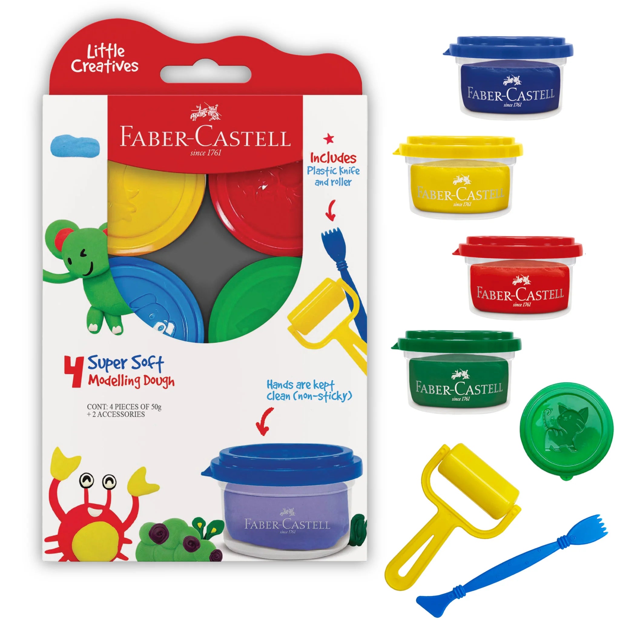 FABR SUPR SOFT MODELING DOUGH 4 PK