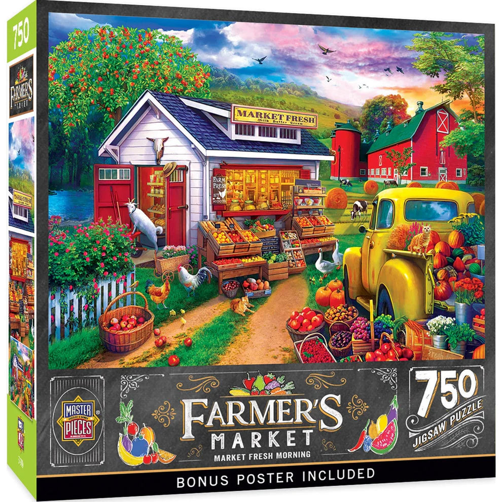 Market Fresh Morning 750 Piece Farmers Market Puzzle