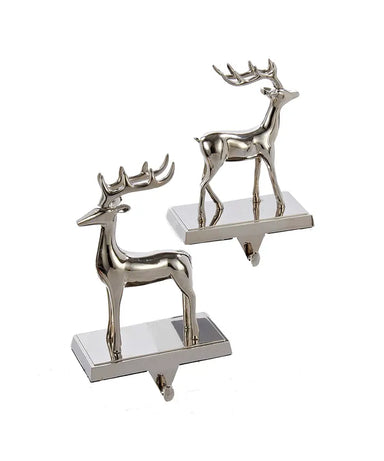 Metal Reindeer Stocking Holder - Single, Various Styles