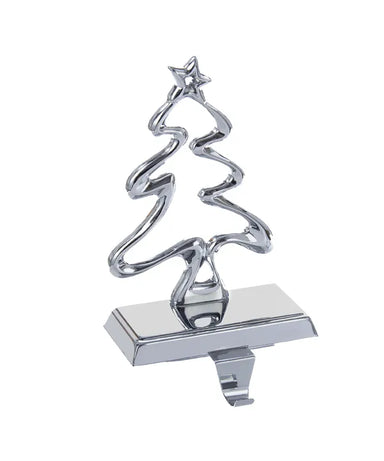 Silver Outline Tree Stocking Holder