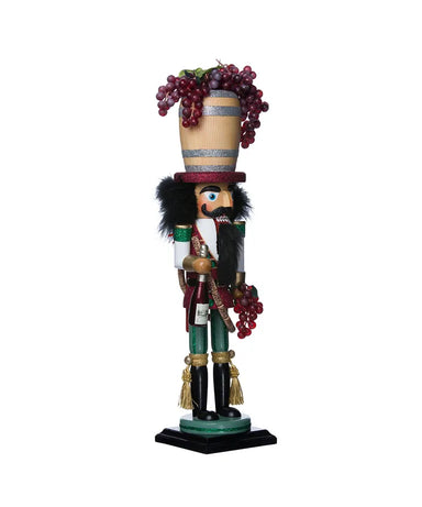 Kurt Adler Nutcracker 19" Wine Barrel Hat