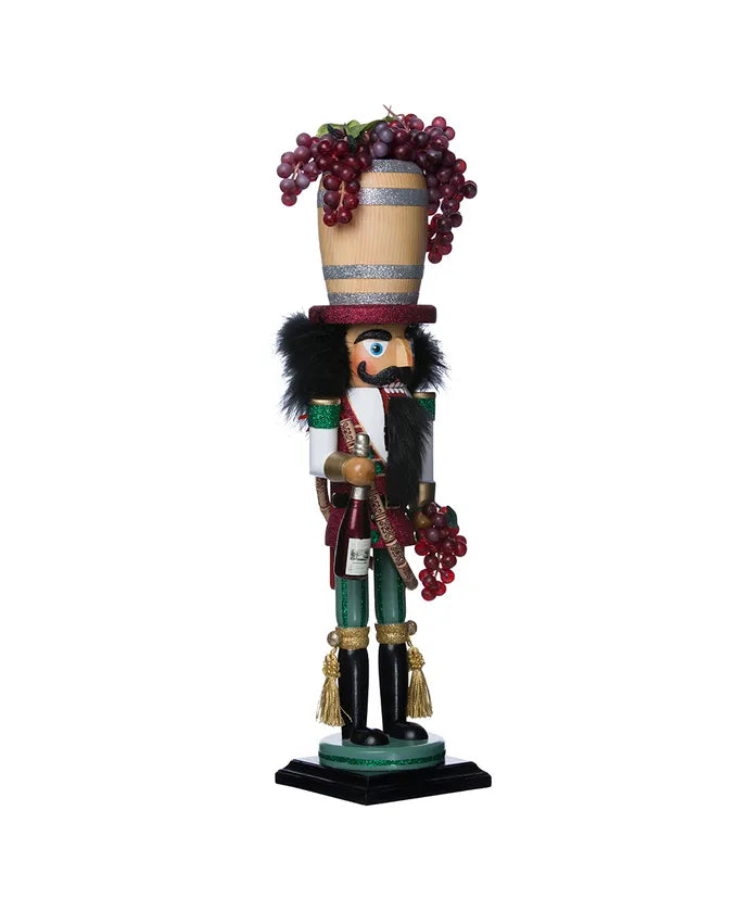 Kurt Adler Nutcracker 19" Wine Barrel Hat