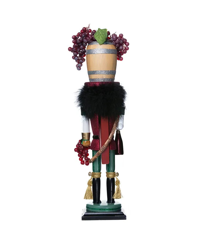 Kurt Adler Nutcracker 19" Wine Barrel Hat