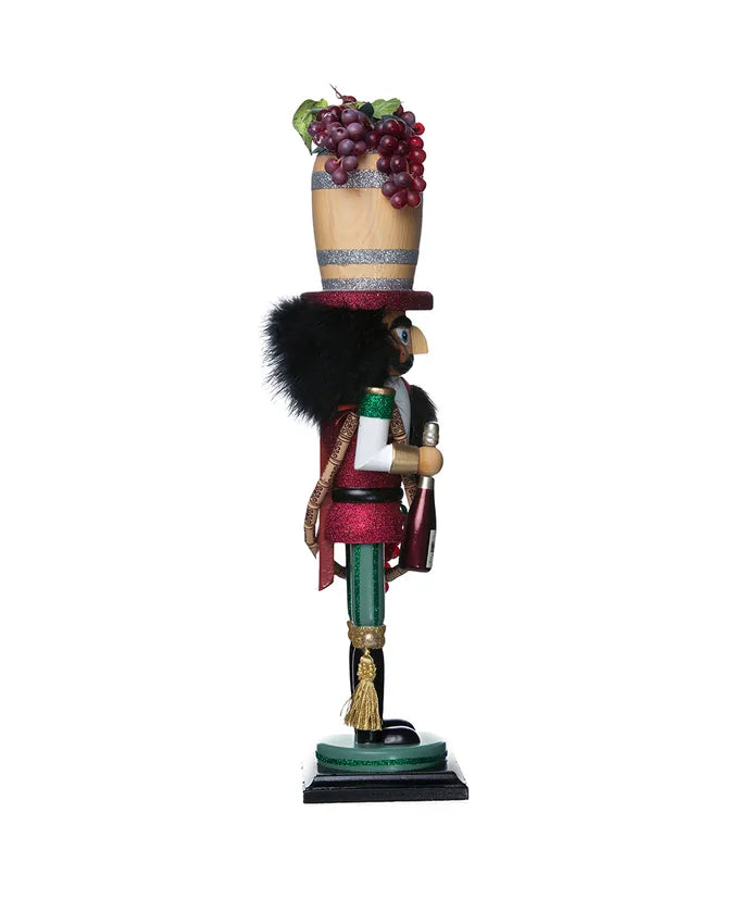 Kurt Adler Nutcracker 19" Wine Barrel Hat