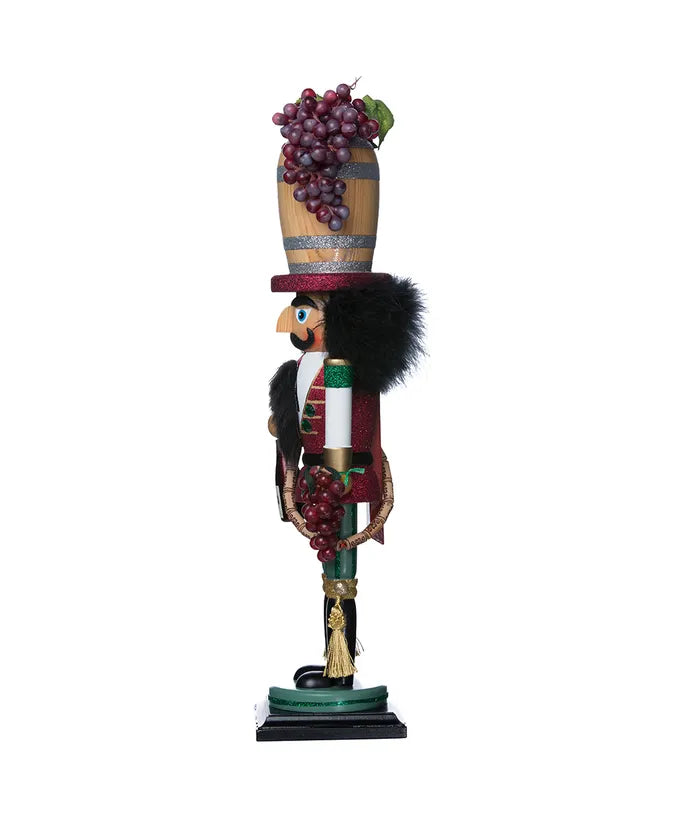 Kurt Adler Nutcracker 19" Wine Barrel Hat