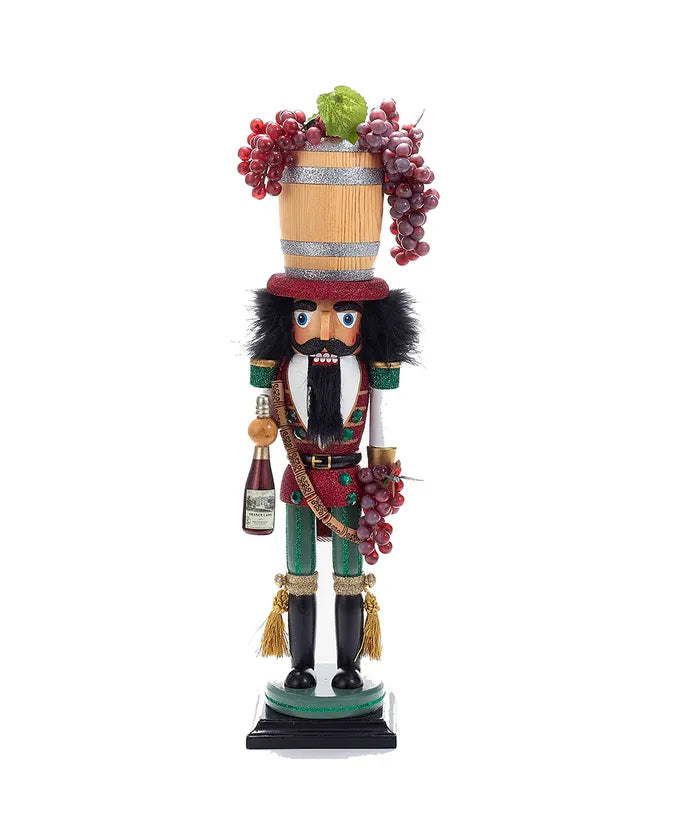 Kurt Adler Nutcracker 19" Wine Barrel Hat