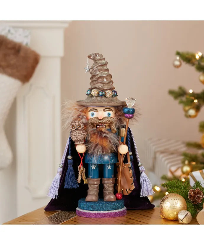 Kurt Adler Nutcracker 15" Brown Wizard