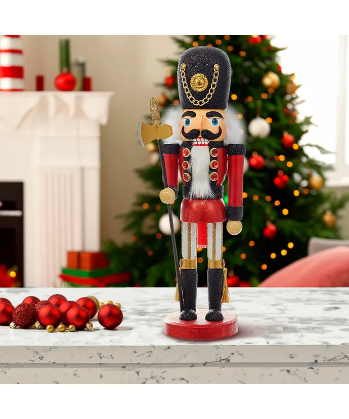 Kurt Adler Nutcracker 15" Red and Black Soldier