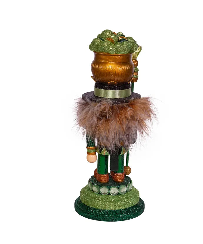 Kurt Adler Nutcracker 12" Irish Pot of Gold