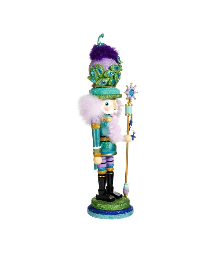 Kurt Adler Nutcracker 17.5" Peacock