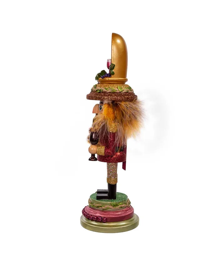 Kurt Adler Nutcracker 15" Wine Guy