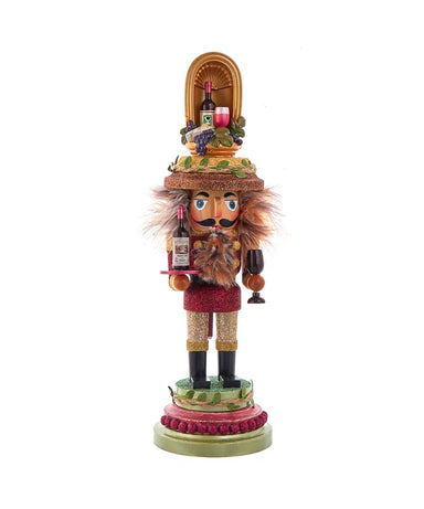 Kurt Adler Nutcracker 15" Wine Guy