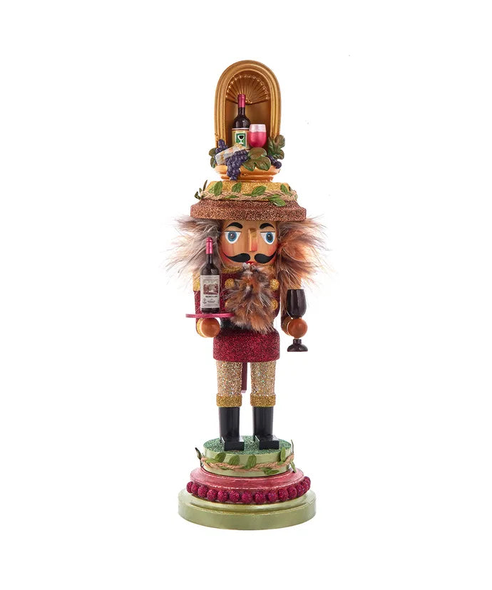 Kurt Adler Nutcracker 15" Wine Guy