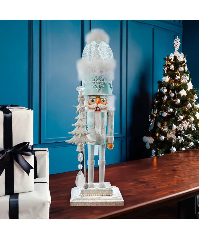 Kurt Adler Musical Water Globe Nutcracker White Soldier