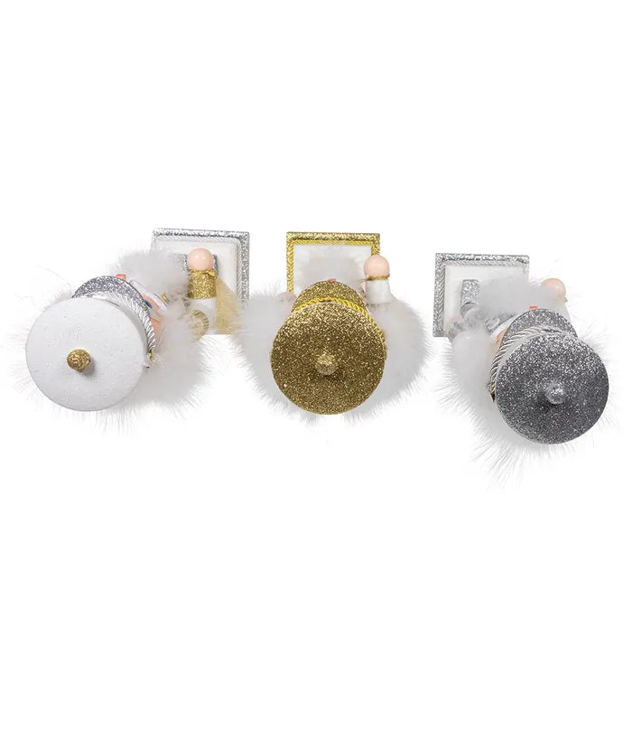 Nutcracker 15" White, Gold, or Silver - Single, Various Color Options