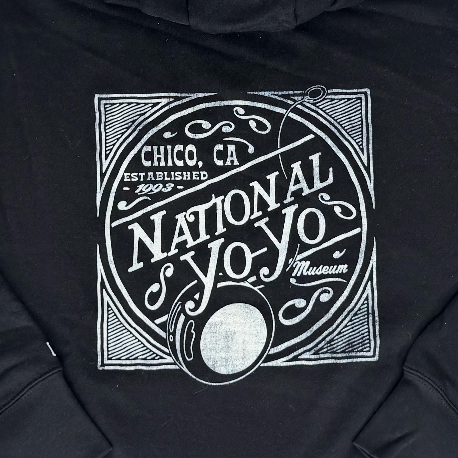 LAKESHIRTS Black National Yo-Yo Museum Hooded Chico Sweatshirt