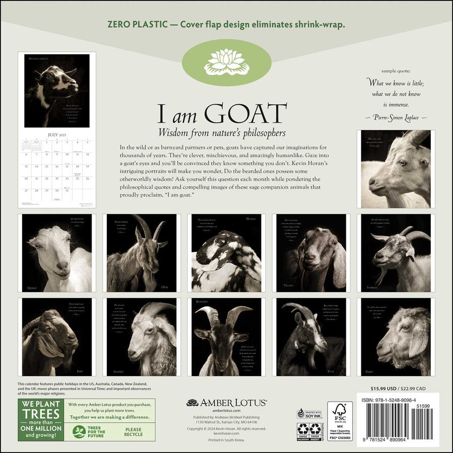 I Am Goat 2025 Wall Calendar    