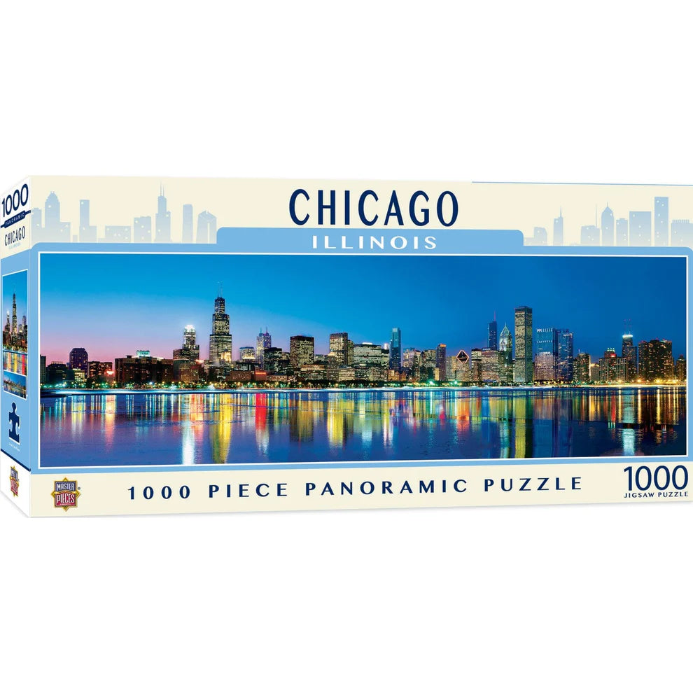Chicago Illinois 1000 Piece Panoramic Puzzle
