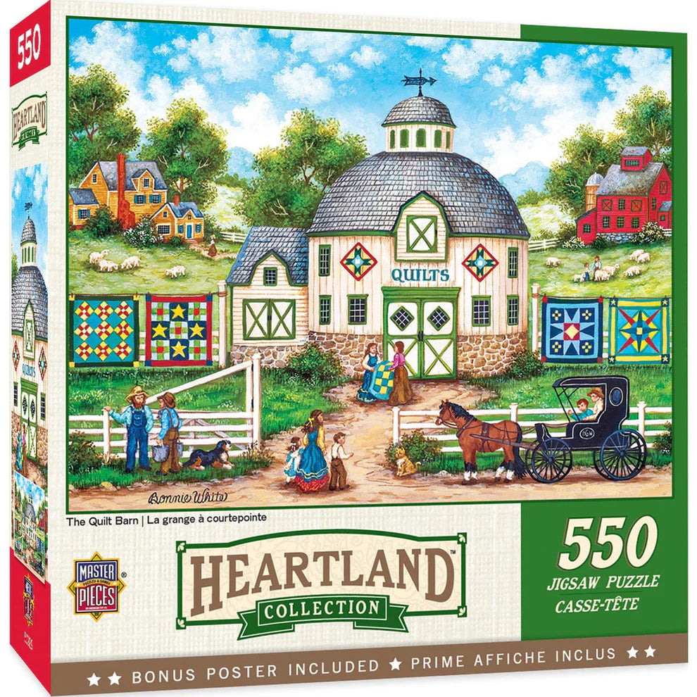The Quilt Barn 550 Piece Heartland Collection Puzzle