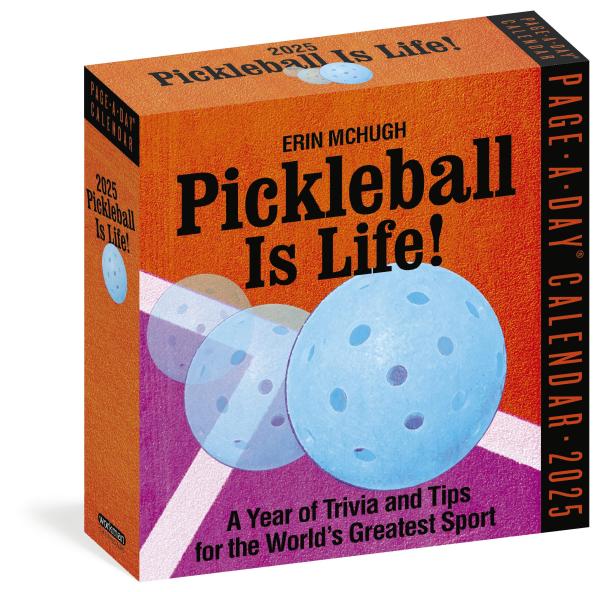 Pickleball Is Life 2025 Page A Day Calendar    