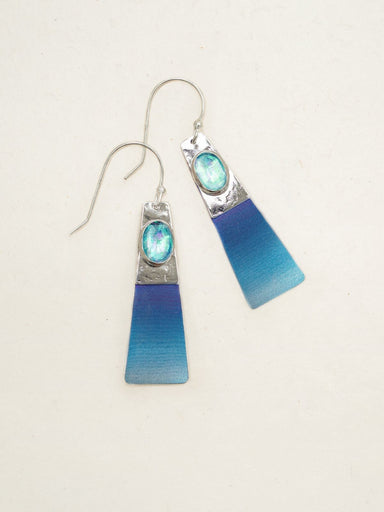 Holly Yashi Regalia Earrings - Blue and Silver    