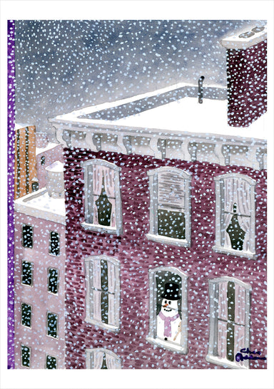 Charles Addams Brownstone Snowman Boxed Holiday Cards    