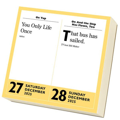 The 365 Stupidest Things Ever Said 2025 Page A Day Calendar    